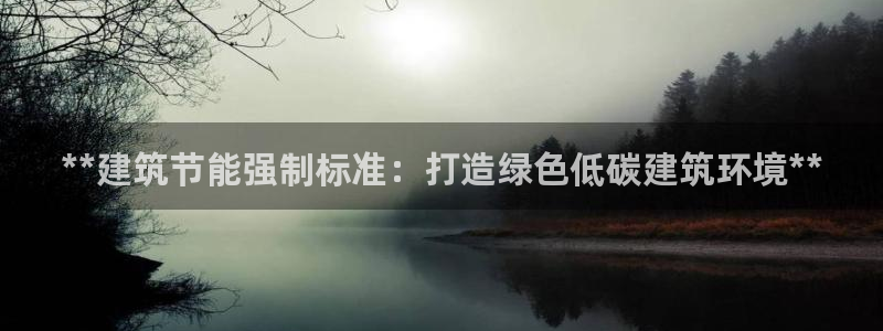 e尊平台：**建筑节能强制标准：打造绿色低碳建筑环境**