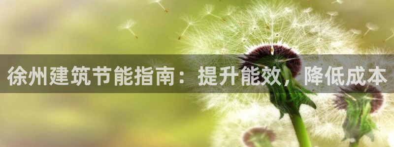e尊国际是个黑网：徐州建筑节能指南：提升能效，降低成本