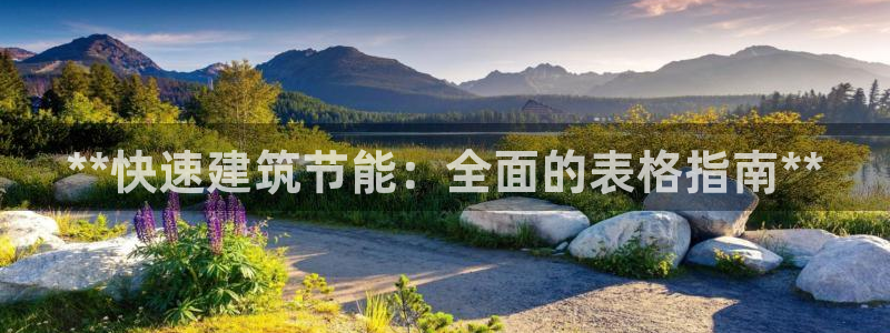 e尊国际-e尊国际官网：**快速建筑节能：全面的表格指南**