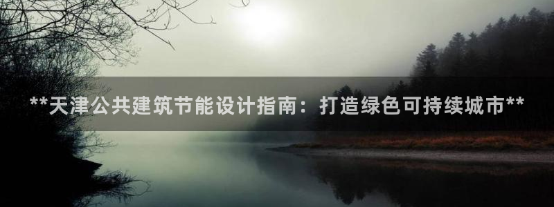 e尊国际客服：**天津公共建筑节能设计指南：打造绿色可持续城市**
