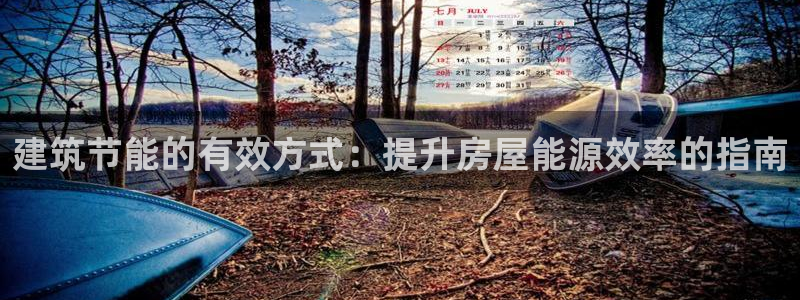 e尊国际7779：建筑节能的有效方式：提升房屋能源效率的指南