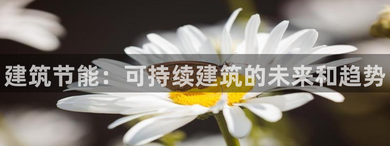 e尊国际官网：建筑节能：可持续建筑的未来和趋势