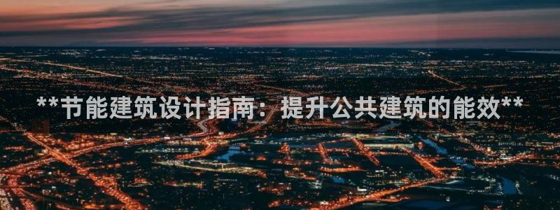 e尊国际平台：**节能建筑设计指南：提升公共建筑的能效**