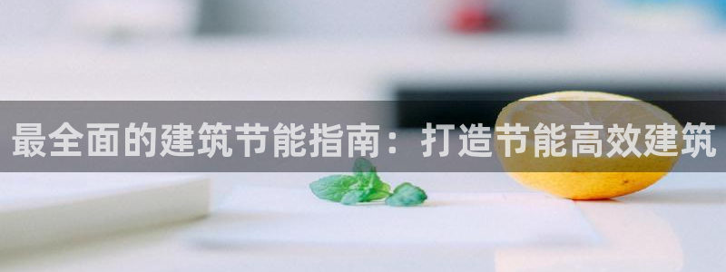 e尊国际是个黑网：最全面的建筑节能指南：打造节能高效建筑