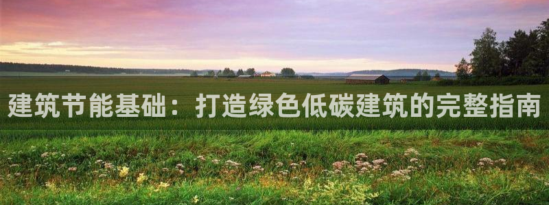 e尊国际网址：建筑节能基础：打造绿色低碳建筑的完整指南