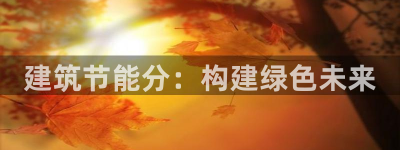 e尊体育：建筑节能分：构建绿色未来