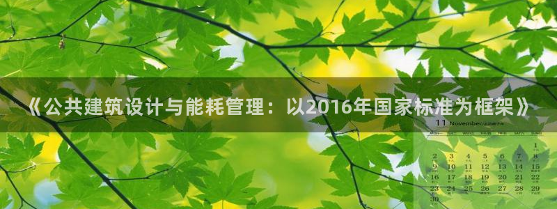 谁知道e尊国际的网址：《公共建筑设计与能耗管理：以2016年国家标准为框架》