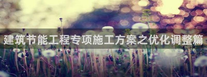 e尊国际娱乐官网地址：建筑节能工程专项施工方案之优化调整篇