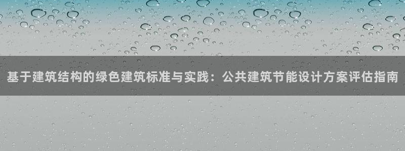 e尊国际平台：基于建筑结构的绿色建筑标准与实践：公共建筑节能设计方案评估指南