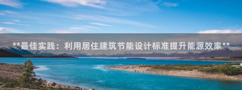 e尊国际网址：**最佳实践：利用居住建筑节能设计标准提升能源效率**